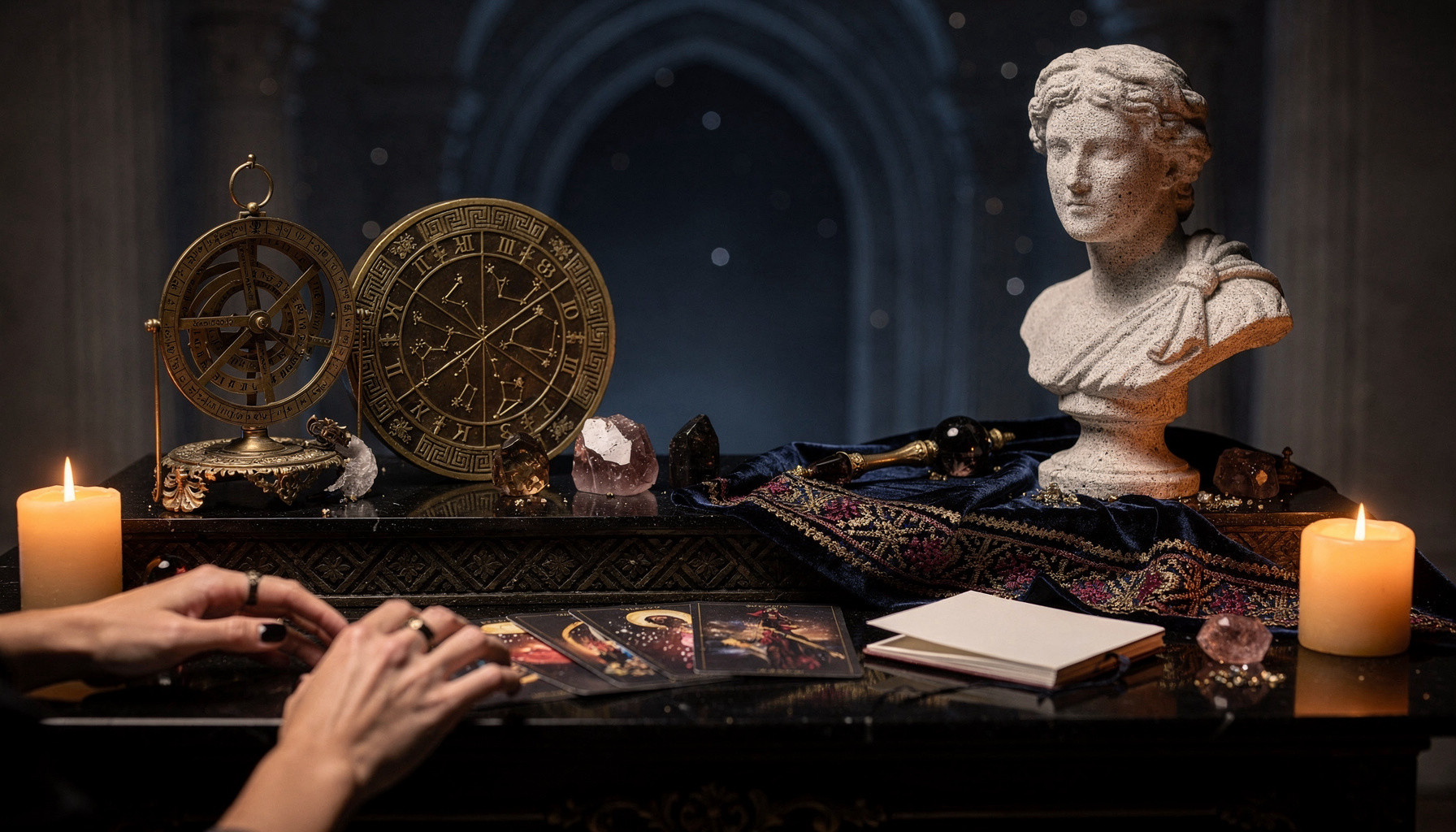 Starblood Oracle — mystical astrology customized readings website built with WebZum AI website creator